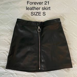 Forever 21 Leather mini skirt